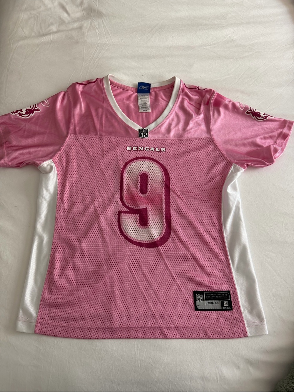 Cincinnati Bengals Pink #9 Kids Jersey